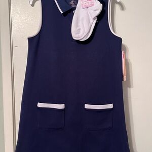 Tommy Bahama Navy Polo Dress with White Accents